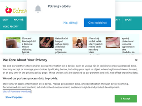 'zdravestravovani.eu' screenshot