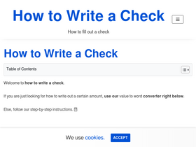 'howtowriteacheck.net' screenshot