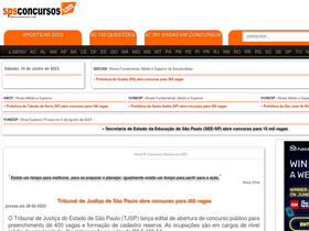 'spsconcursos.com' screenshot