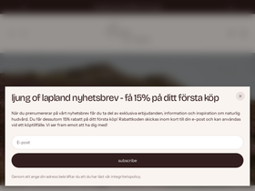 ljungoflapland.se homepage screenshot