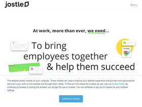 'jostle.me' screenshot