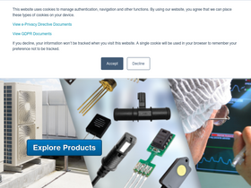 'amphenol-sensors.com' screenshot