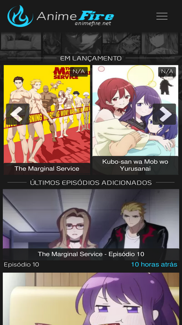 Lista de animes em lançamento - AnimeFire