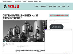 'ansage.org' screenshot