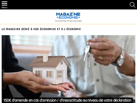 'magazine-economie.fr' screenshot