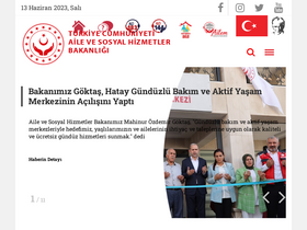 'aile.gov.tr' screenshot