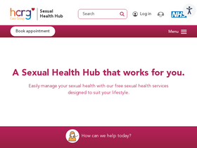 'thesexualhealthhub.co.uk' screenshot