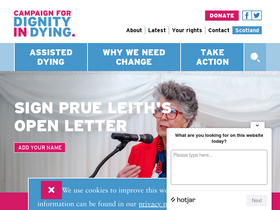 'dignityindying.org.uk' screenshot