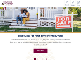 'americanheritagecu.org' screenshot