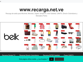'recarga.net.ve' screenshot