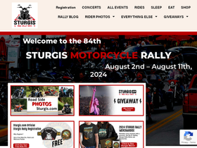 'sturgis.com' screenshot