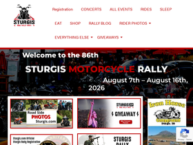 'sturgis.com' screenshot