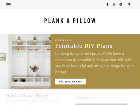 'plankandpillow.com' screenshot