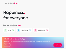 'talentibex.com' screenshot