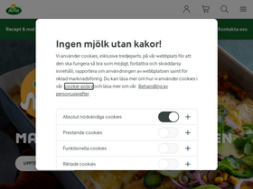 'arla.se' screenshot