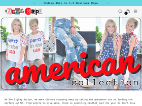 'shopzigzagstripe.com' screenshot