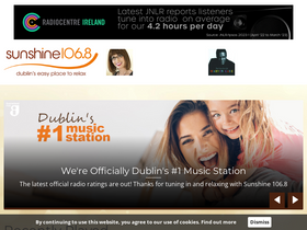 'sunshineradio.ie' screenshot
