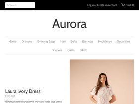 auroraboutique.co.uk homepage screenshot
