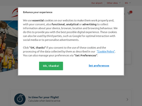 'brusselsairport.be' screenshot