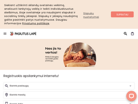 'pasiutuslape.lt' screenshot