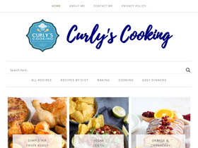 'curlyscooking.co.uk' screenshot