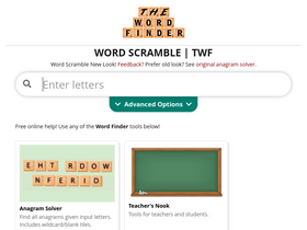 'thewordfinder.com' screenshot