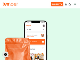 'usetemper.com' screenshot