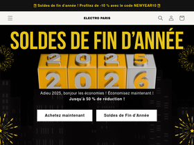 Electro Paris website screenshot