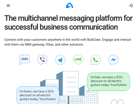 'bulkgate.com' screenshot