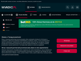 'wyniki.pl' screenshot