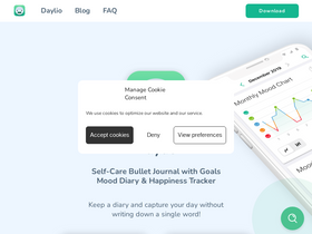 'daylio.net' screenshot
