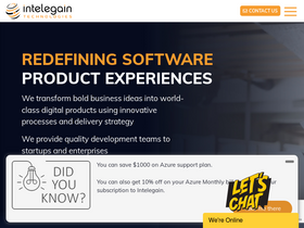 'intelegain.com' screenshot