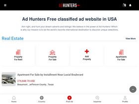 'adhunters.com' screenshot