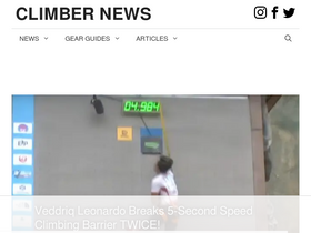 'climbernews.com' screenshot