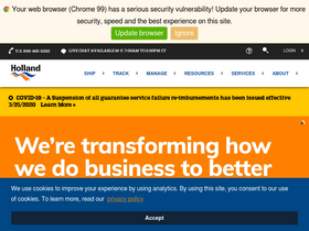'hollandregional.com' screenshot