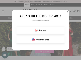 'marlasfashions.com' screenshot