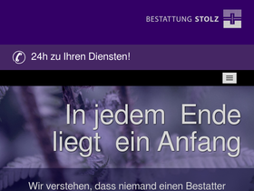 'bestattung-stolz.at' screenshot
