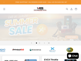 voltageelectricalsupplies.com.au homepage screenshot