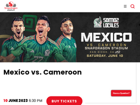 'snapdragonstadium.com' screenshot