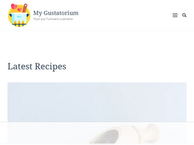 'my-gustatorium.com' screenshot