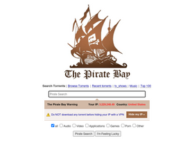 'thepirateproxy3se.com' screenshot