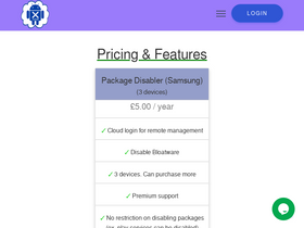 'packagedisabler.com' screenshot