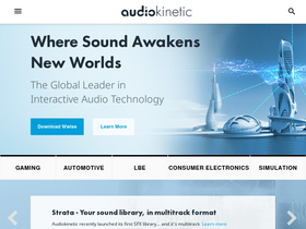 'audiokinetic.com' screenshot