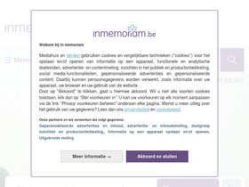 'inmemoriam.be' screenshot