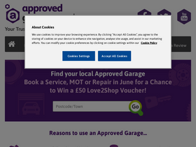'approvedgarages.co.uk' screenshot
