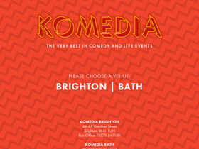 'komedia.co.uk' screenshot