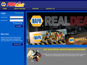 'napaprolink.ca' screenshot