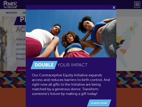 'powertodecide.org' screenshot