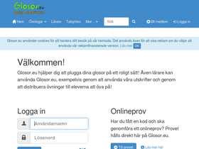 'glosor.eu' screenshot