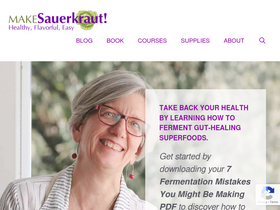 'makesauerkraut.com' screenshot